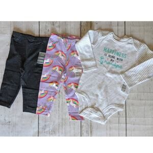 Nwt Carter's 12m toddler girl bundle 3 piece Grandpa
